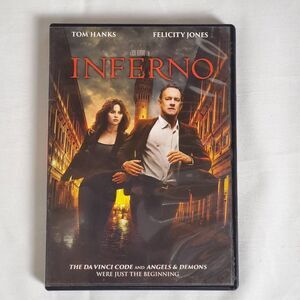 Inferno (DVD) Tom Hanks Felicity Jones Da Vinci Code Sequel